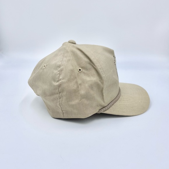 Vintage 90s Calvin Peeing on #3 Dale Earnhardt Tan SnapBack Trucker Hat Adult OS - Picture 2 of 14